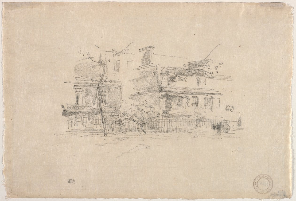 Lindsay Row, Chelsea, 1888. tekijältä James Abbott McNeill Whistler