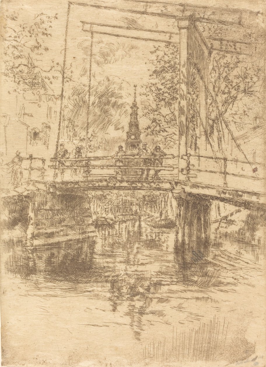 Little Drawbridge, Amsterdam, 1889. tekijältä James Abbott McNeill Whistler