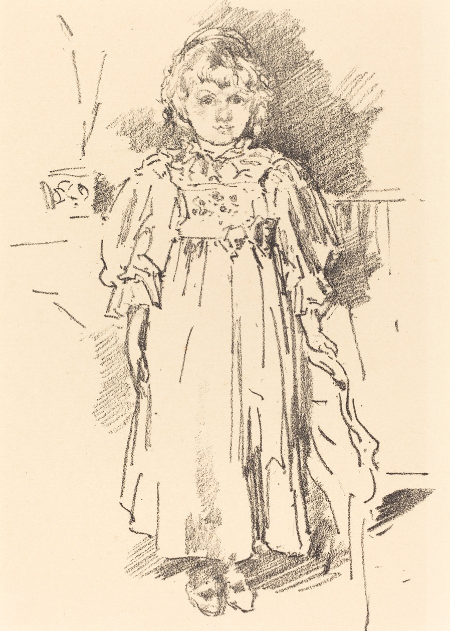 Pikku Evelyn, 1896. tekijältä James Abbott McNeill Whistler