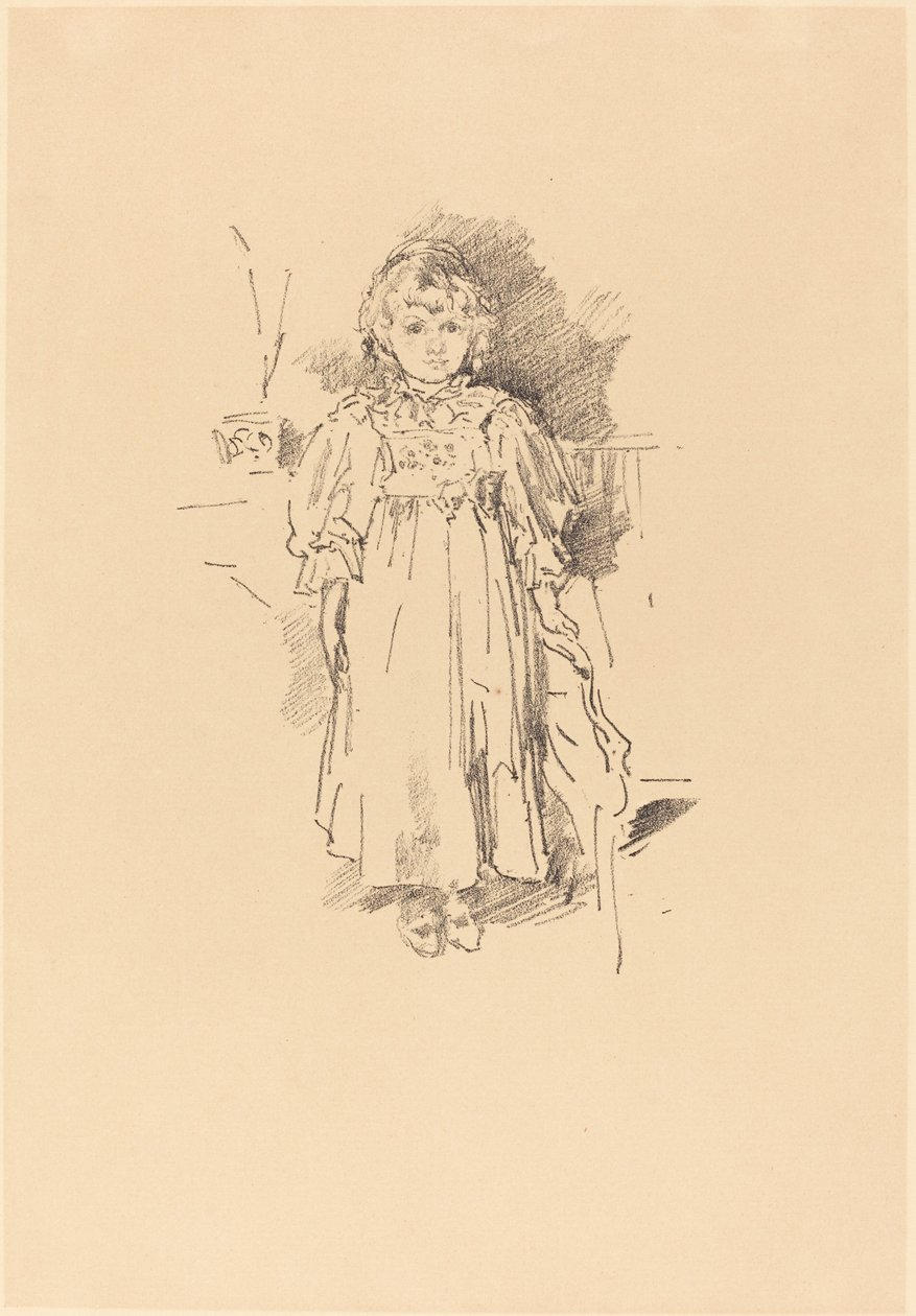 Pikku Evelyn, 1896. tekijältä James Abbott McNeill Whistler