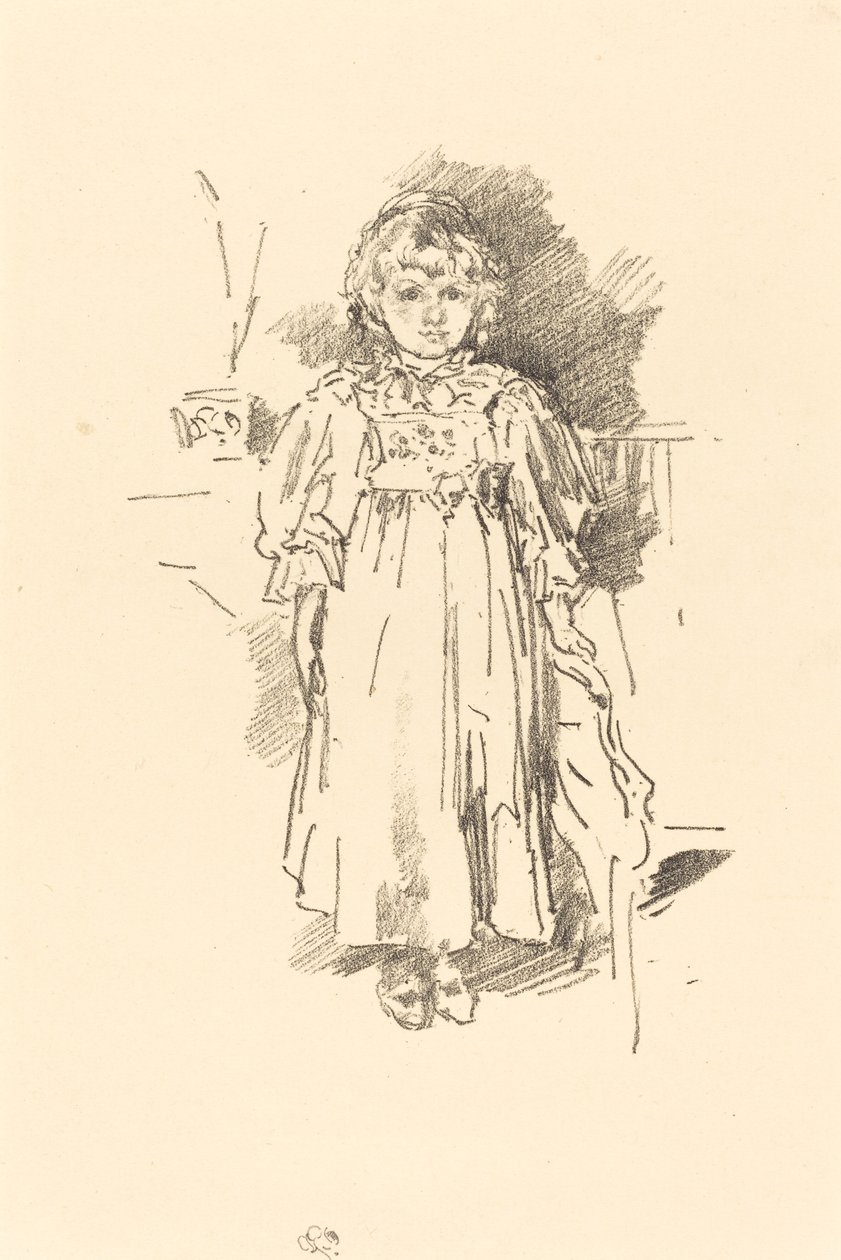 Pikku Evelyn, 1896. tekijältä James Abbott McNeill Whistler