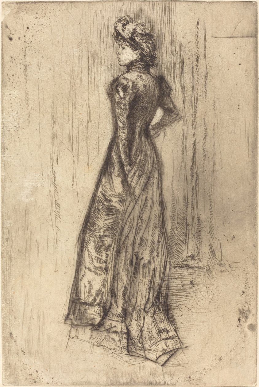 Maud, Seisten, c. 1873. tekijältä James Abbott McNeill Whistler