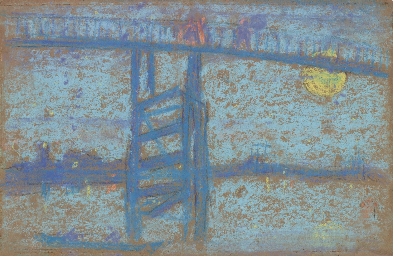 Nocturne: Battersea Bridge, 1872-1873. tekijältä James Abbott McNeill Whistler