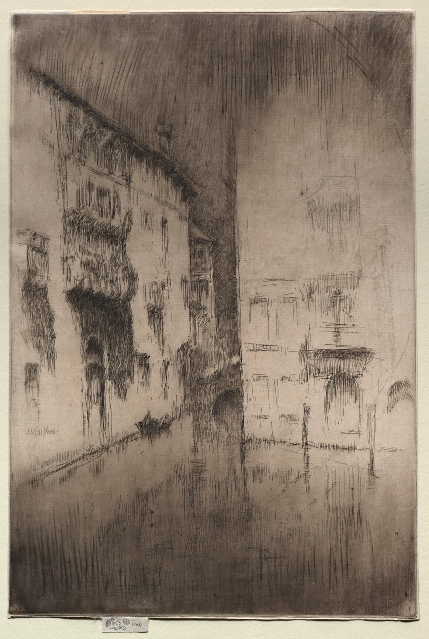 Nokturni: Palatsit, 1886. tekijältä James Abbott McNeill Whistler