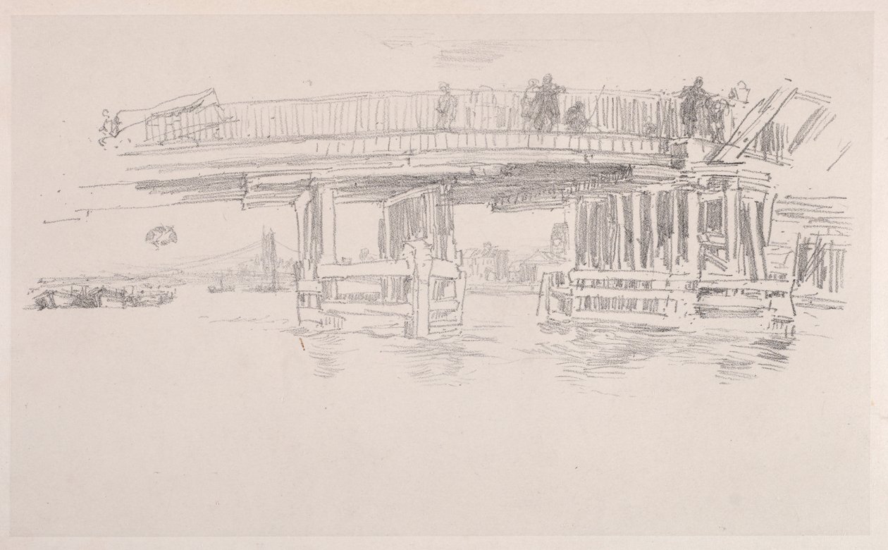 Vanha Battersean silta. tekijältä James Abbott McNeill Whistler