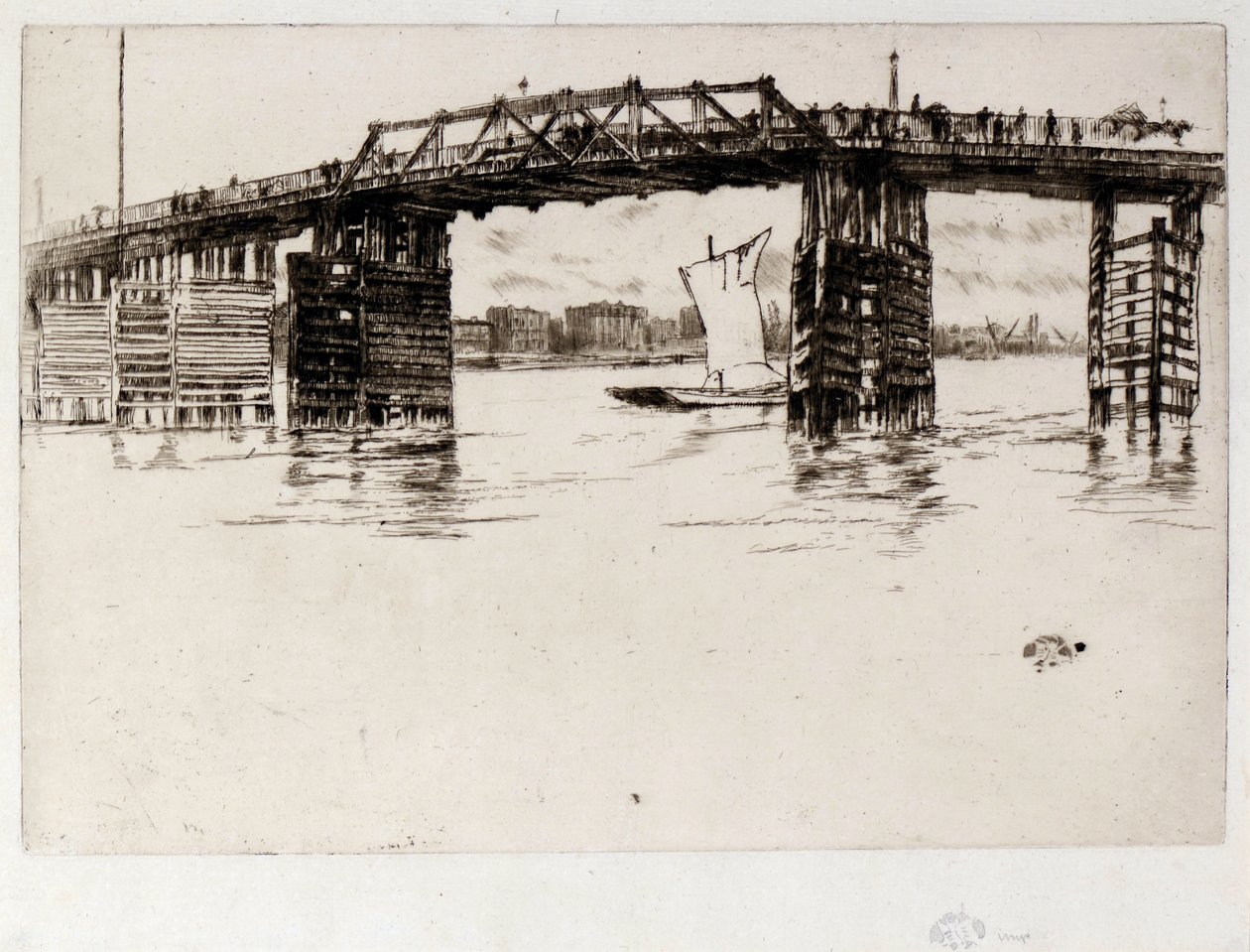 Vanha Battersean silta tekijältä James Abbott McNeill Whistler