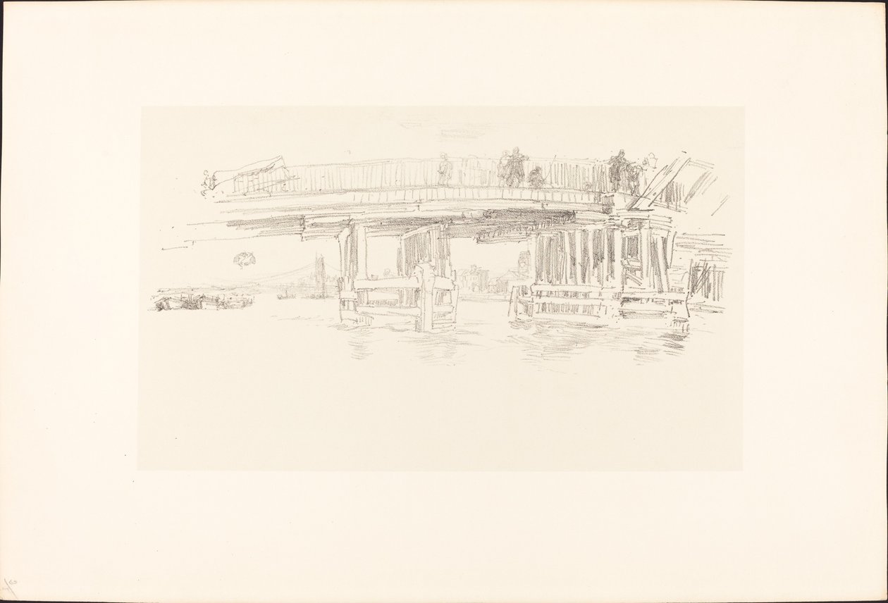 Old Battersea Bridge, 18791887. tekijältä James Abbott McNeill Whistler
