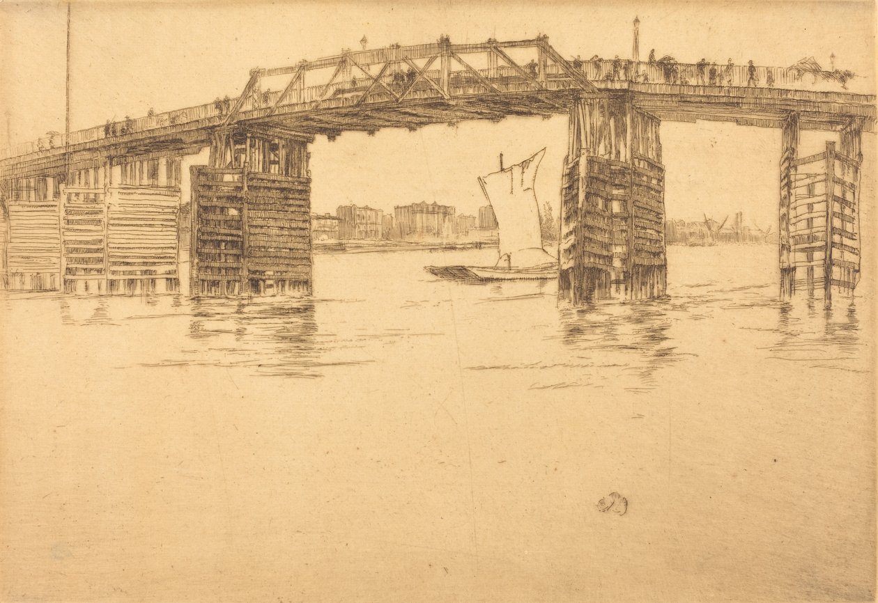 Old Battersea Bridge, 1879. tekijältä James Abbott McNeill Whistler