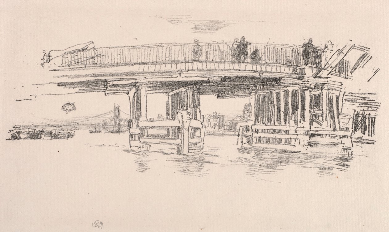 Old Battersea Bridge, 1879. tekijältä James Abbott McNeill Whistler