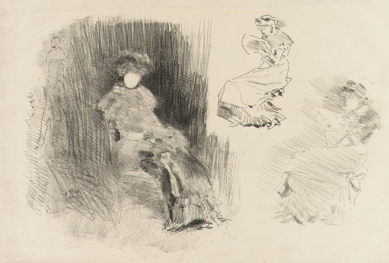 Reading, 1879 ja 1887. tekijältä James Abbott McNeill Whistler