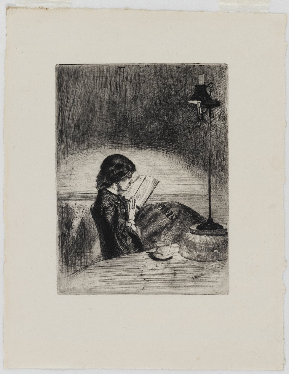 Lamppuvalon lukema, 1858. tekijältä James Abbott McNeill Whistler