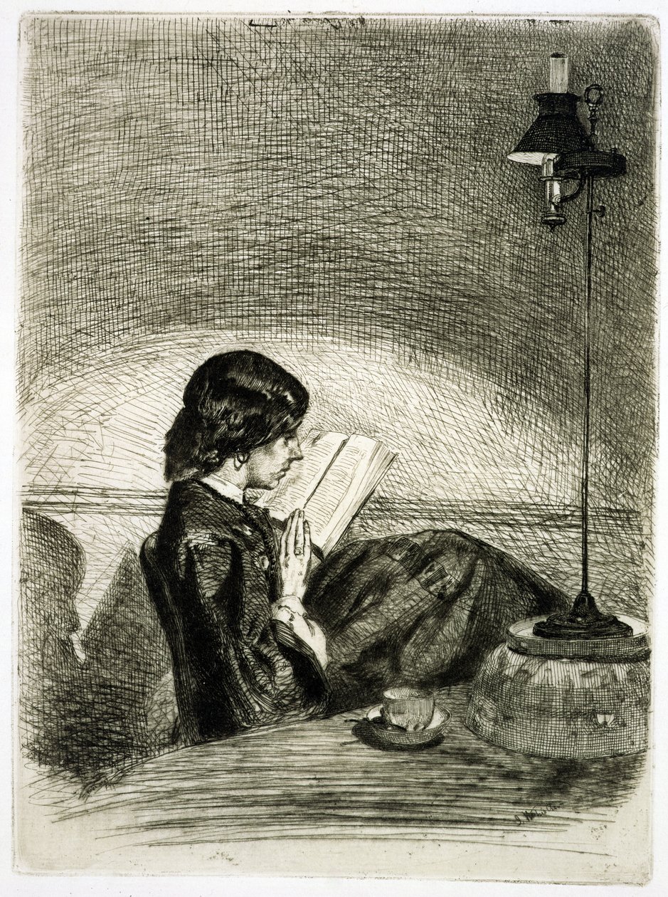 Lamppuvalon lukema, 1858 tekijältä James Abbott McNeill Whistler