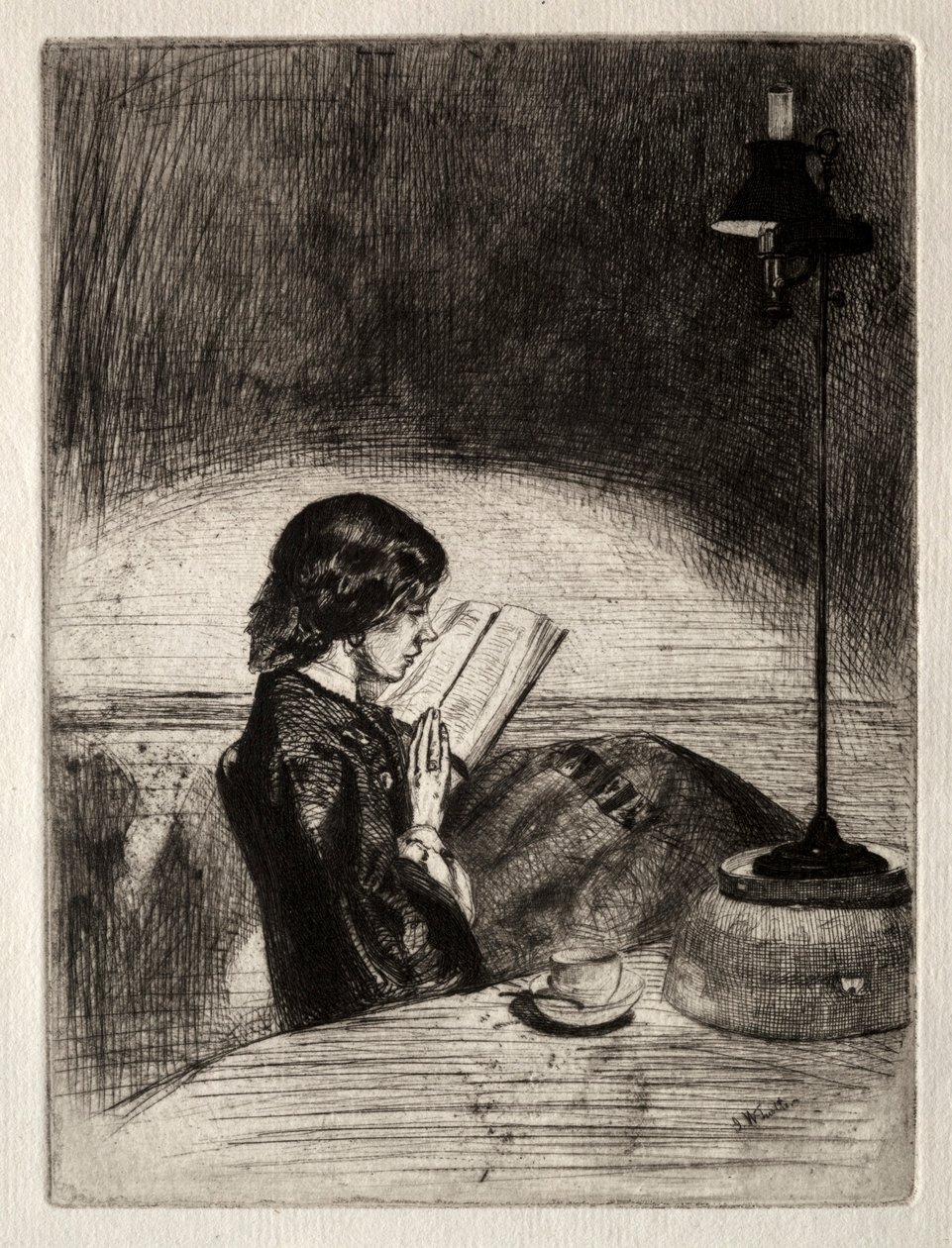 Lamppuvalon lukema, 1859. tekijältä James Abbott McNeill Whistler