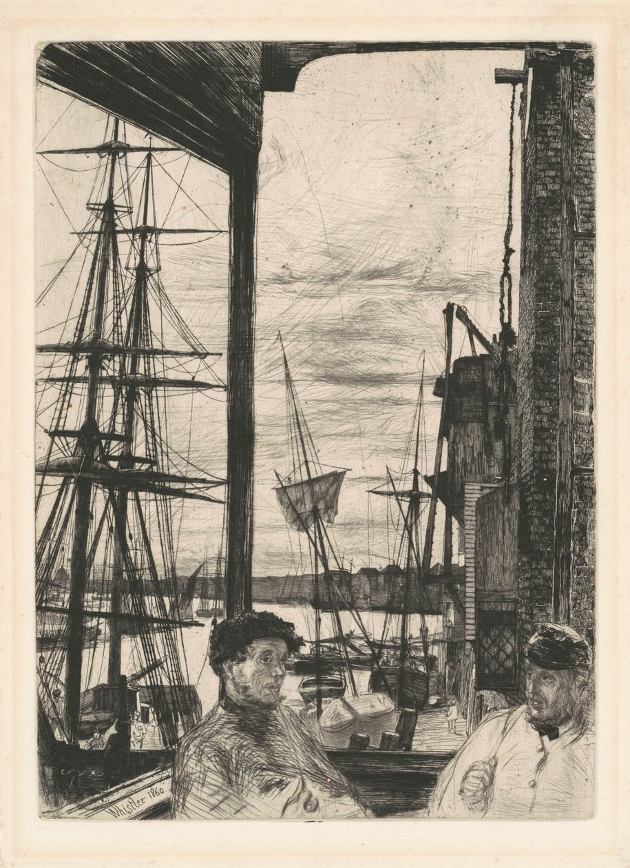 Rotherhithe, 1860. tekijältä James Abbott McNeill Whistler