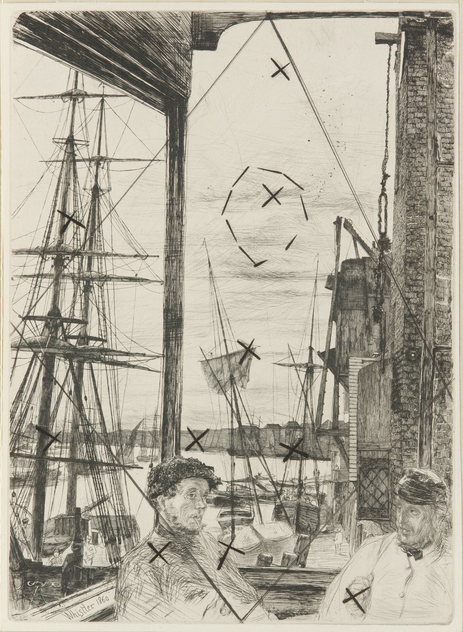 Rotherhithe, 1860. tekijältä James Abbott McNeill Whistler