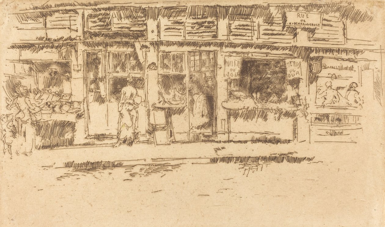 Rue de la Rochefoucault, 1893. tekijältä James Abbott McNeill Whistler