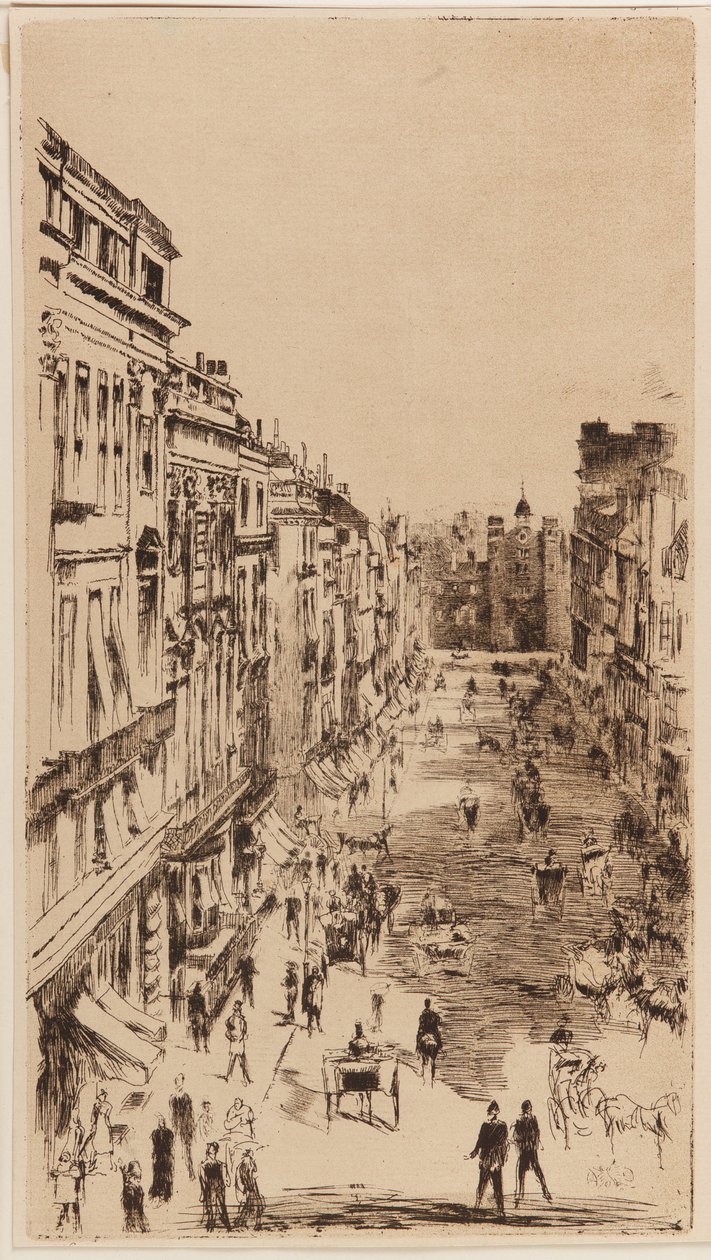 St. James Street..., Lontoo, 1878. tekijältä James Abbott McNeill Whistler