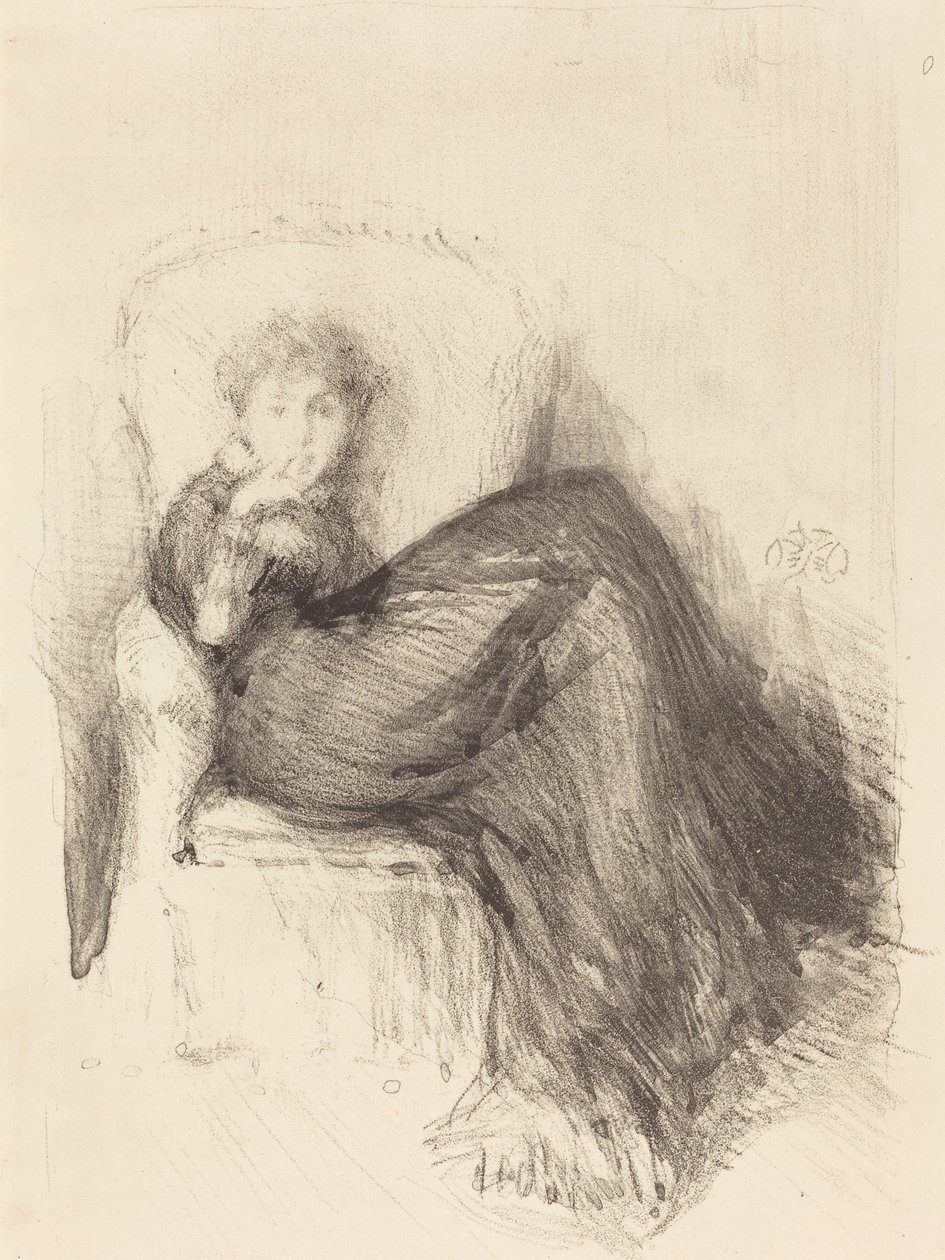 Tutkimus: Maude Seated, 1878. tekijältä James Abbott McNeill Whistler