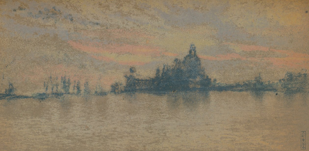 Auringonlasku: Venetsia, 1880 1903-1904 tekijältä James Abbott McNeill Whistler