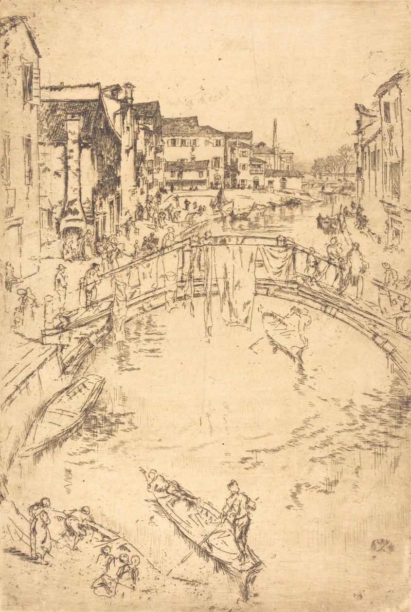 Silta, 18791880. tekijältä James Abbott McNeill Whistler