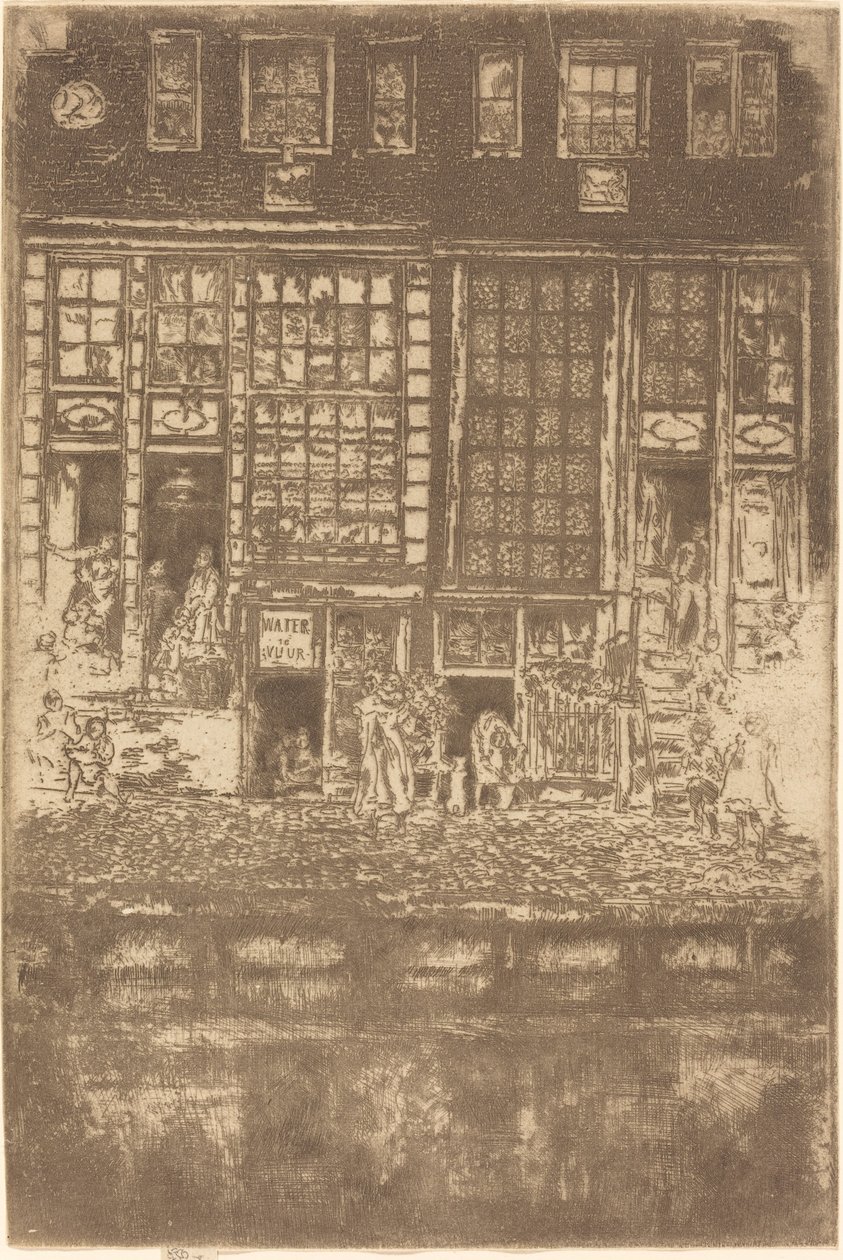 Brodeerattu verho, 1889. tekijältä James Abbott McNeill Whistler