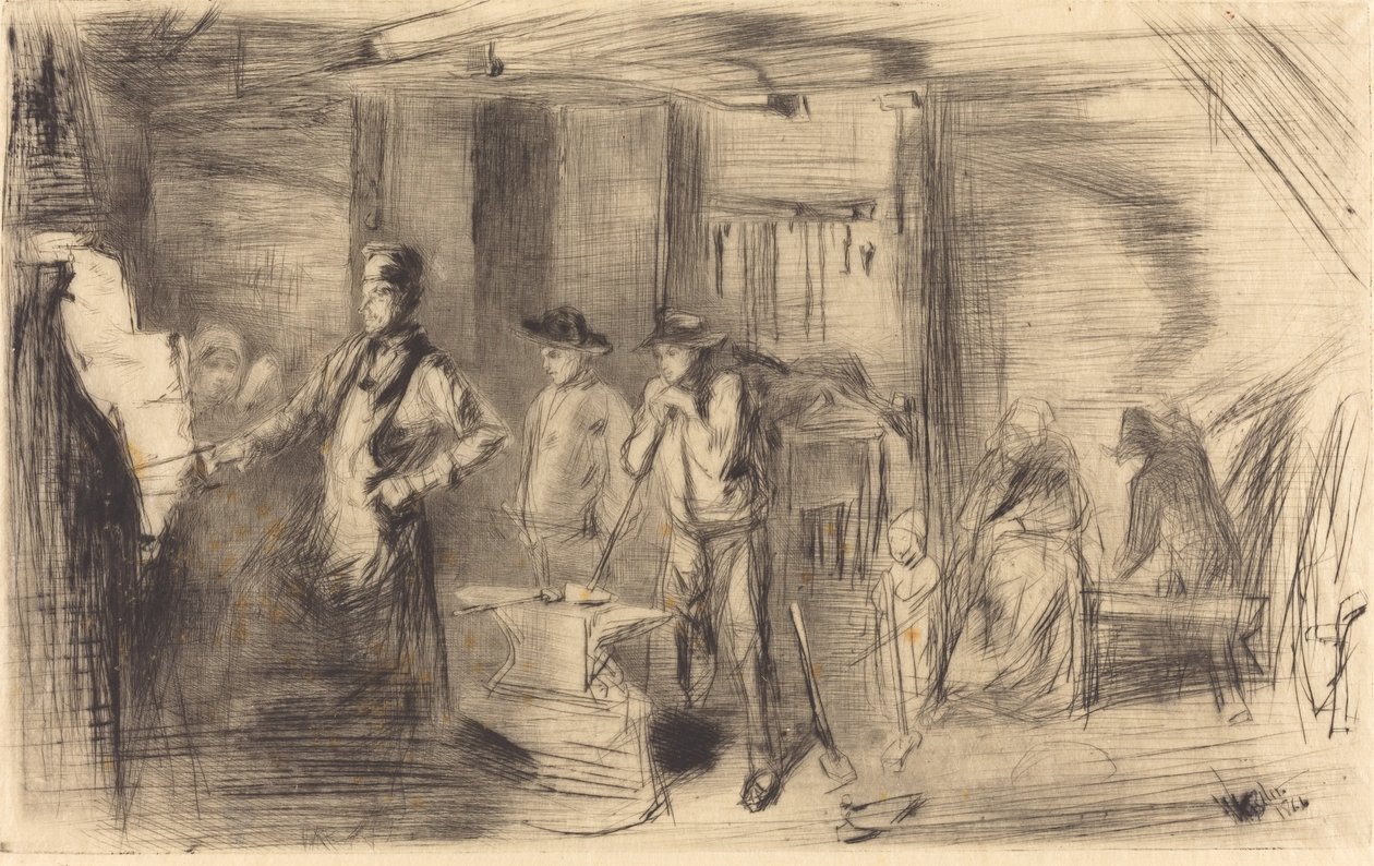 The Forge, 1861. tekijältä James Abbott McNeill Whistler