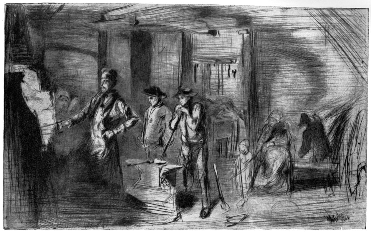 The Forge, c1860 1904. tekijältä James Abbott McNeill Whistler