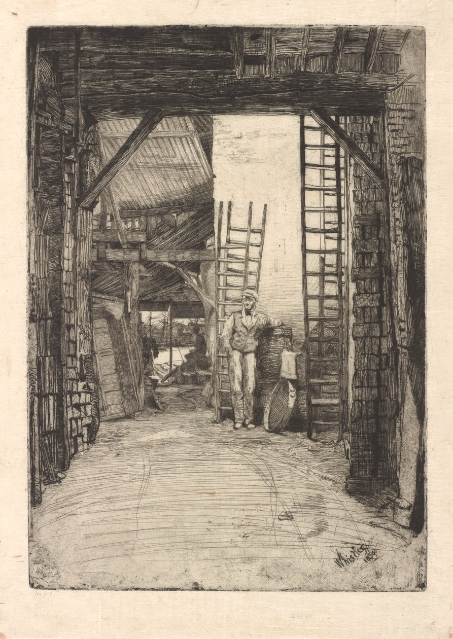 Lime-Burner, 1859. tekijältä James Abbott McNeill Whistler