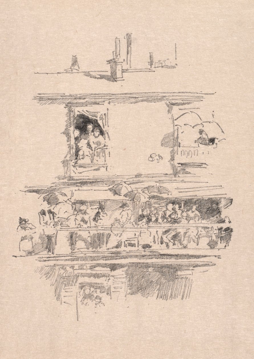 Pitkä parveke, 1894. tekijältä James Abbott McNeill Whistler