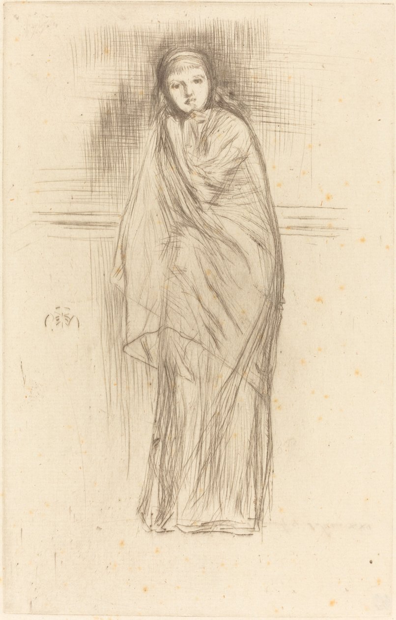 Malli lepää, 1870. tekijältä James Abbott McNeill Whistler