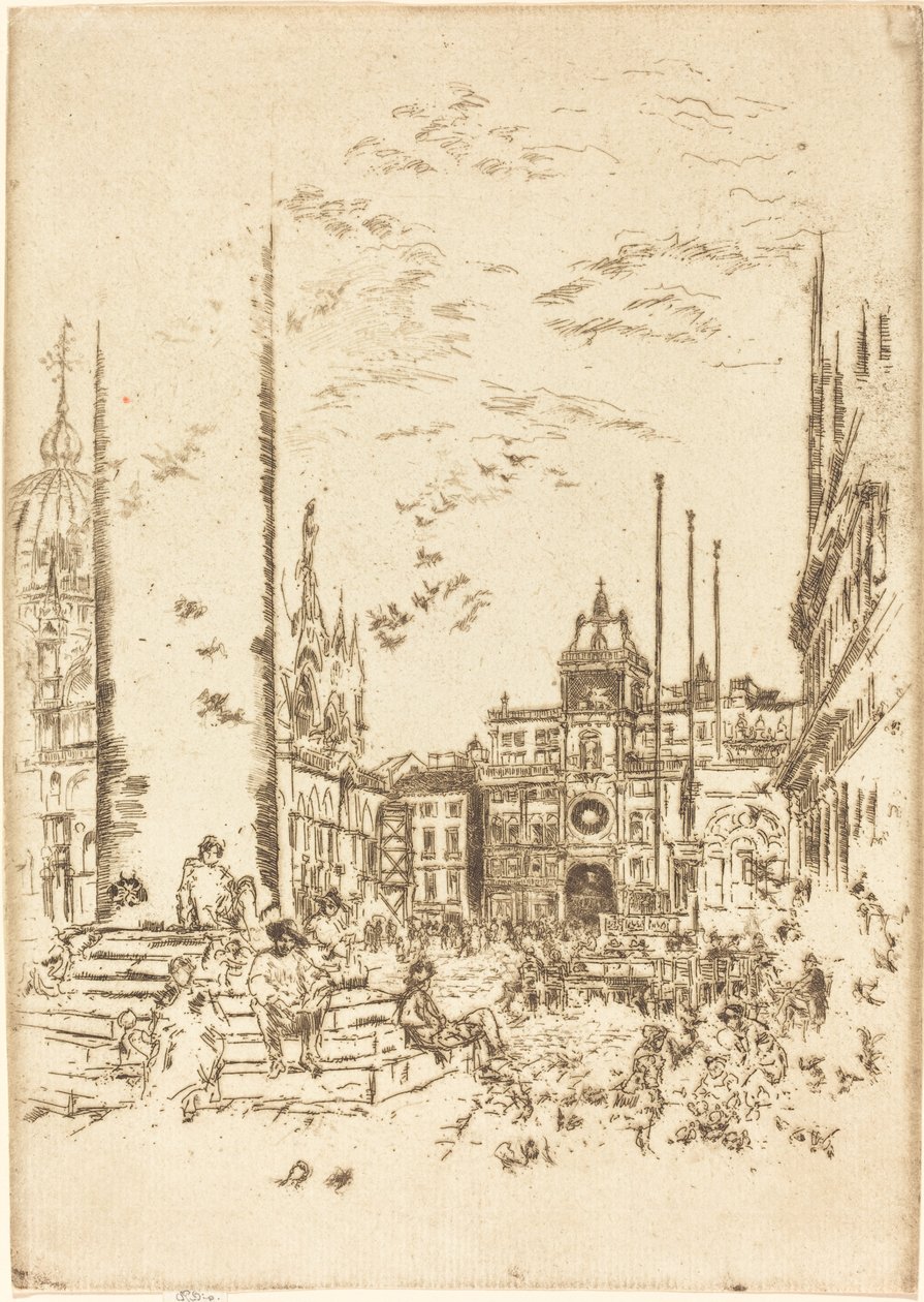 Piazzetta, 1880. tekijältä James Abbott McNeill Whistler