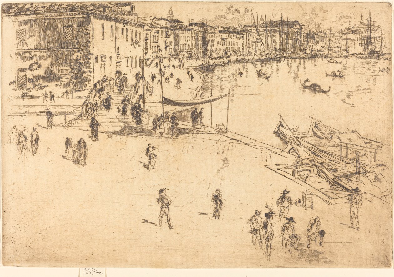 The Riva, nro II, 1880. tekijältä James Abbott McNeill Whistler