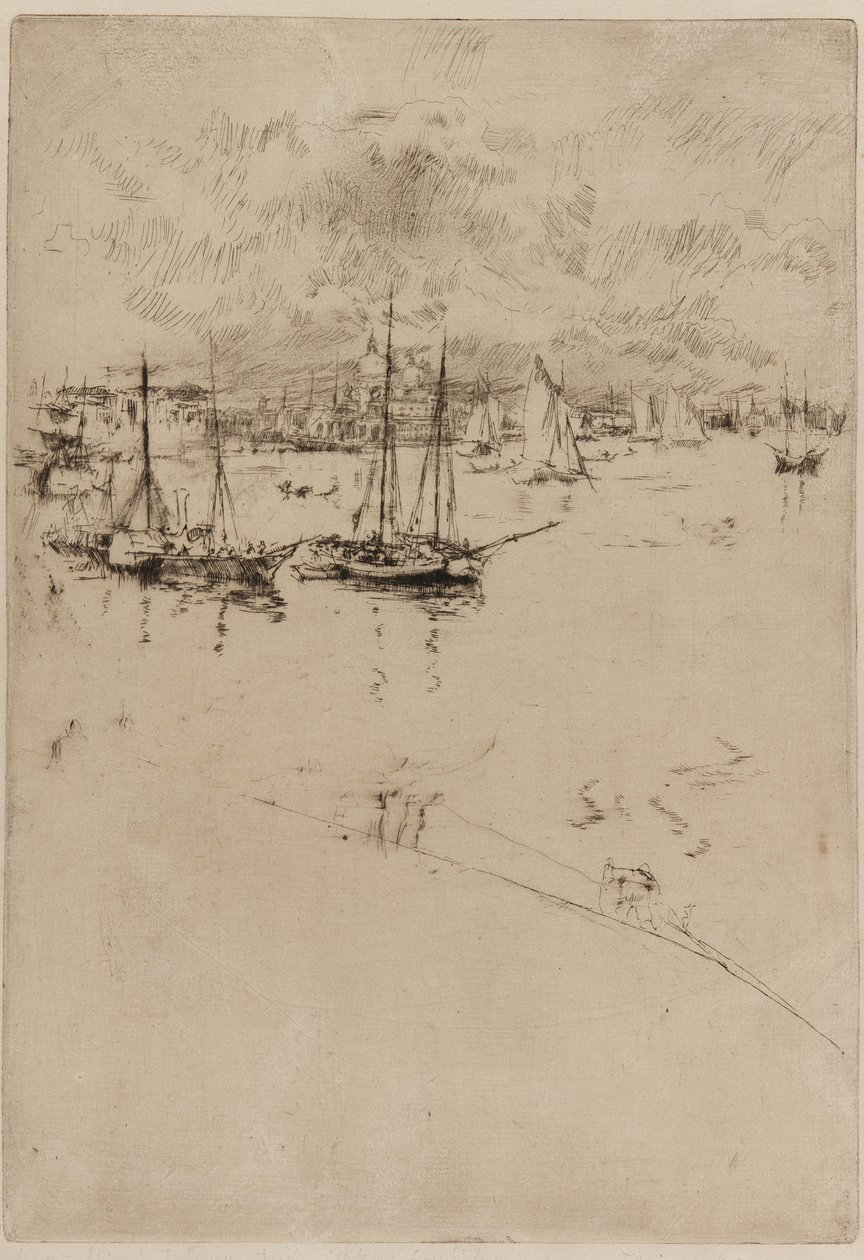 The Steamboat, Venetsia, 1879-1880. tekijältä James Abbott McNeill Whistler