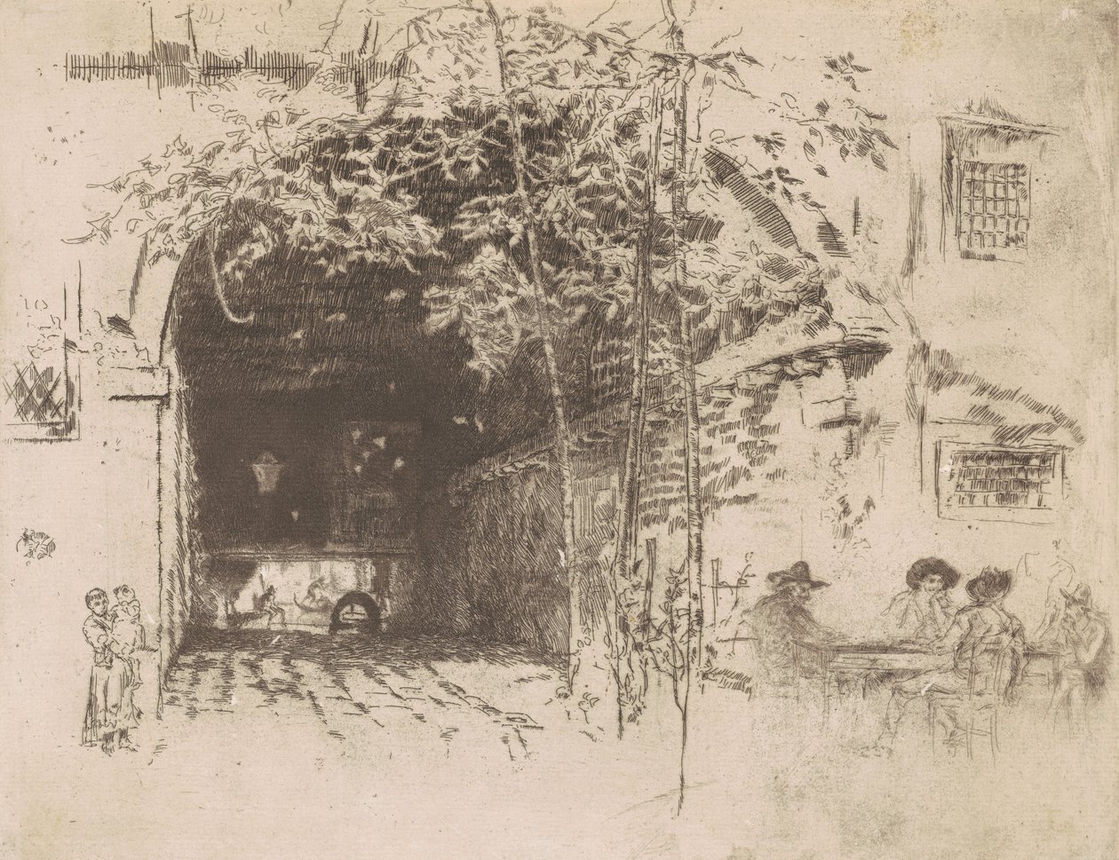 Lautta, nro 2, 1880. tekijältä James Abbott McNeill Whistler