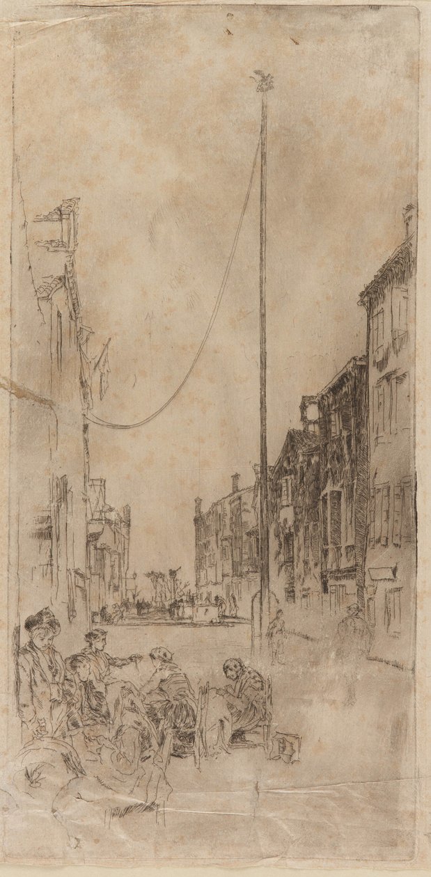 Venetsialainen masto, 1879-1880. tekijältä James Abbott McNeill Whistler