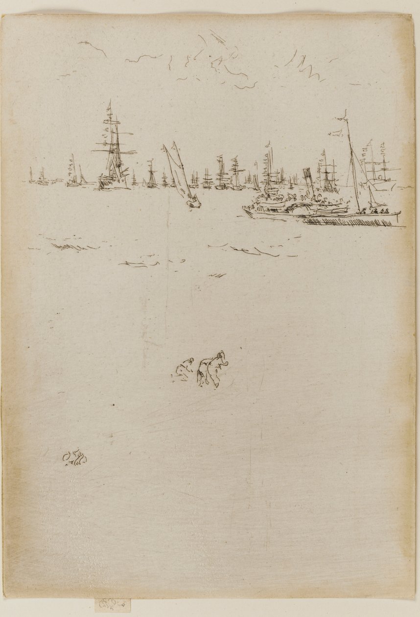 Vierailijoiden vene, 1887. tekijältä James Abbott McNeill Whistler