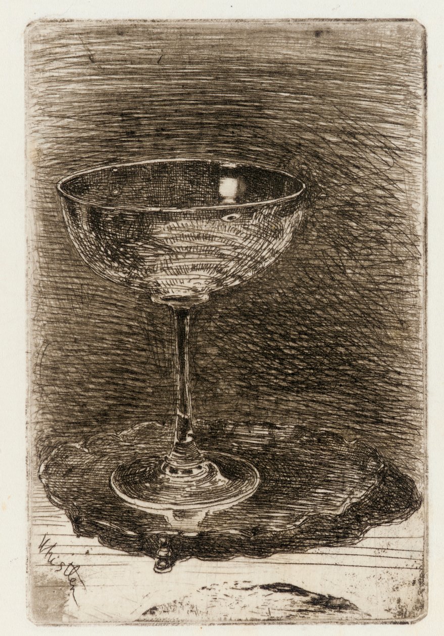 Viinilasi, 1858. tekijältä James Abbott McNeill Whistler
