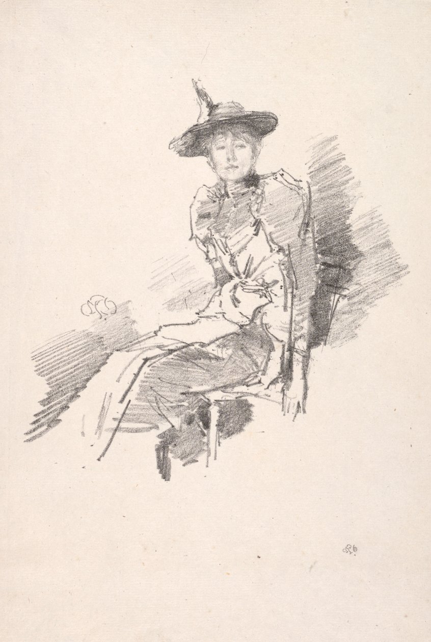 Siivekäs hattu, 1890. tekijältä James Abbott McNeill Whistler