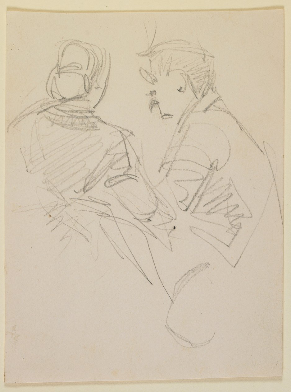 Kaksi hahmoa, 1858. tekijältä James Abbott McNeill Whistler