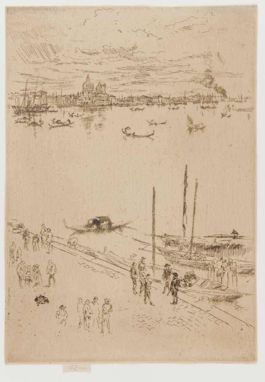Upright Venetsia, 1879-1880. tekijältä James Abbott McNeill Whistler