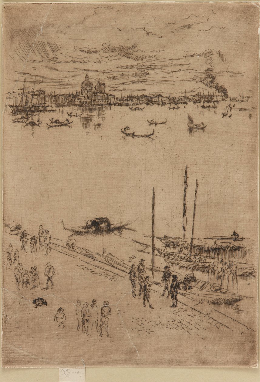 Upright Venetsia, 1879-1880. tekijältä James Abbott McNeill Whistler