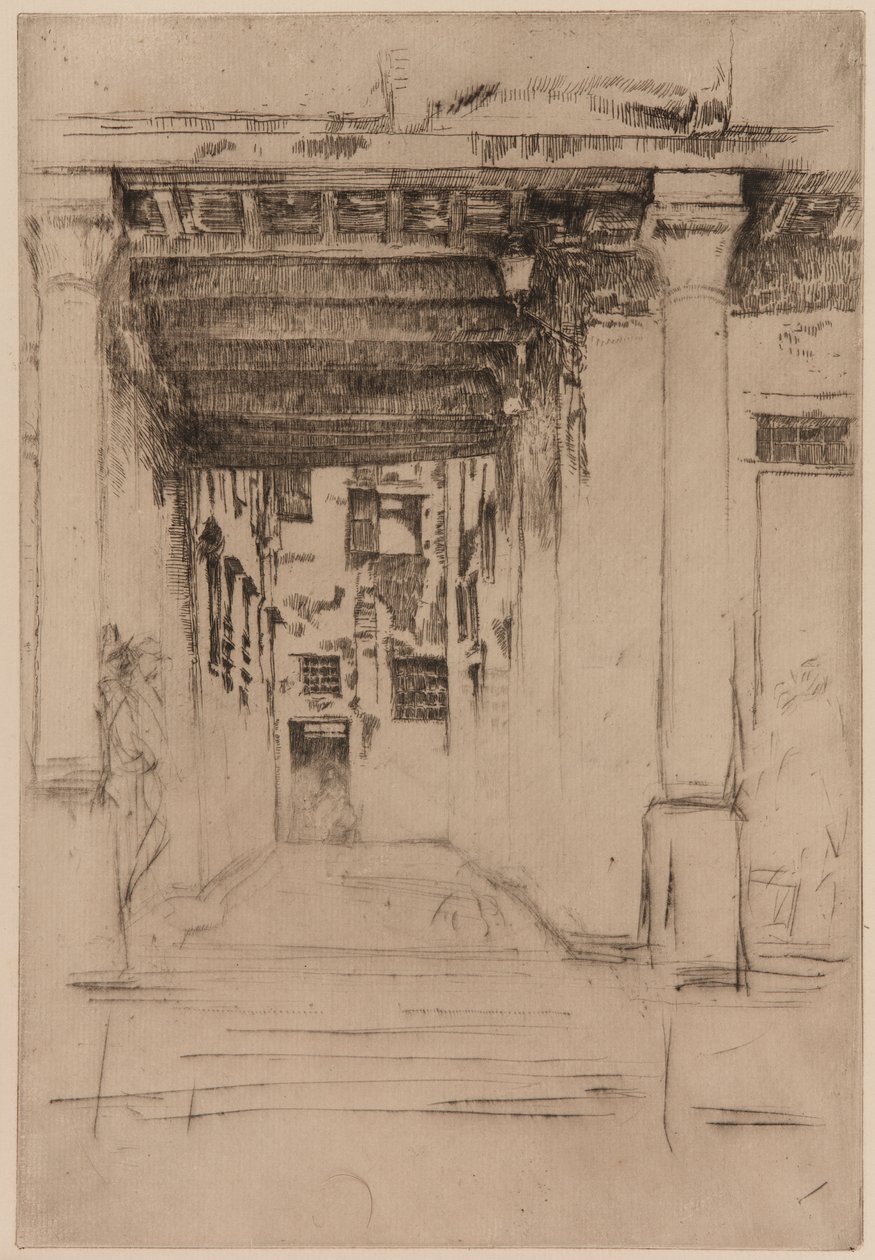 Venetsialainen tuomioistuin, 1879-1880. tekijältä James Abbott McNeill Whistler