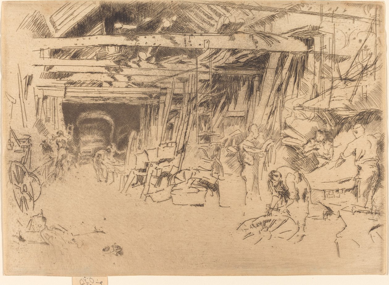 aPyöräntekijä, 18791880. tekijältä James Abbott McNeill Whistler