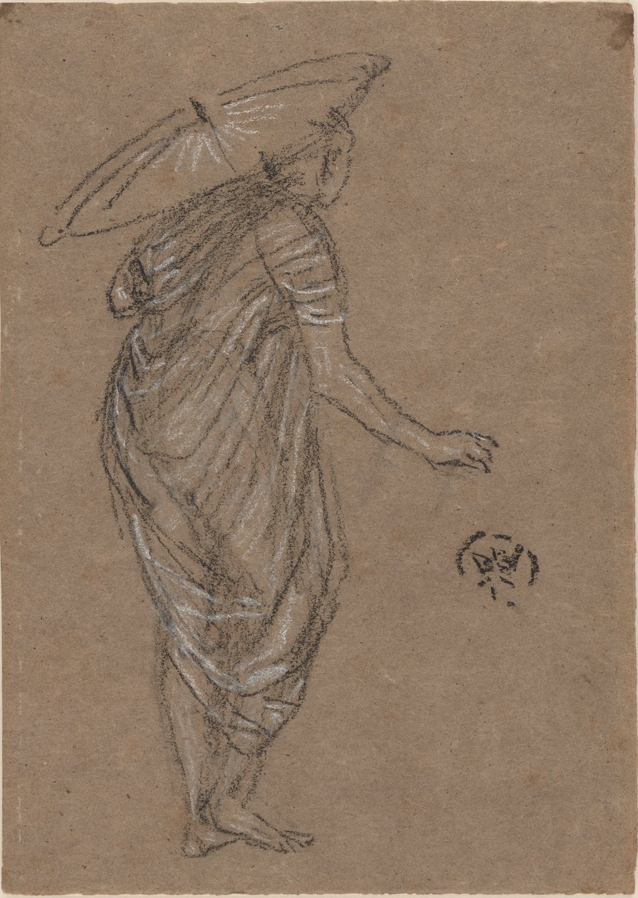 Nainen päivänvarjolla, 1870-1873. tekijältä James Abbott McNeill Whistler