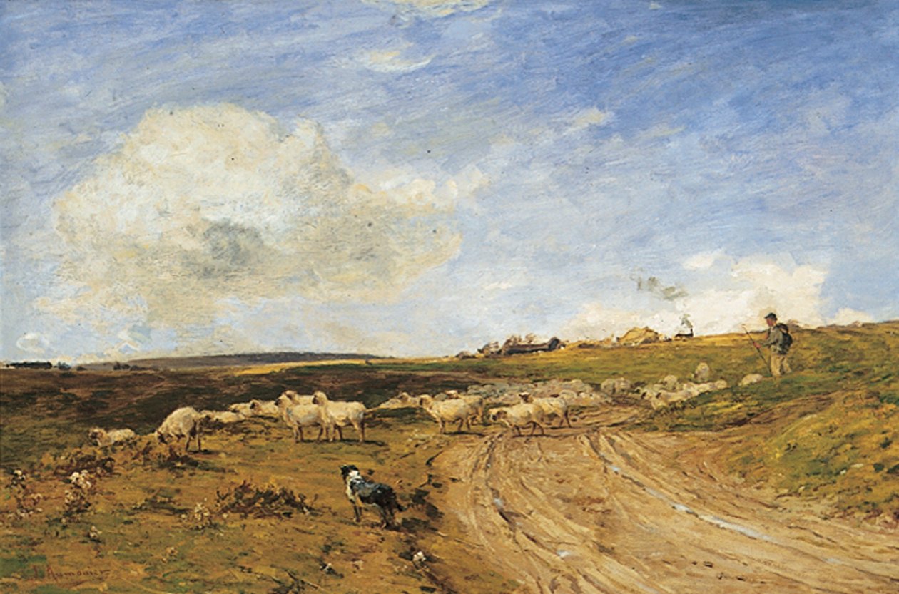 A Breezy Day (öljy kankaalle) tekijältä James Aumonier