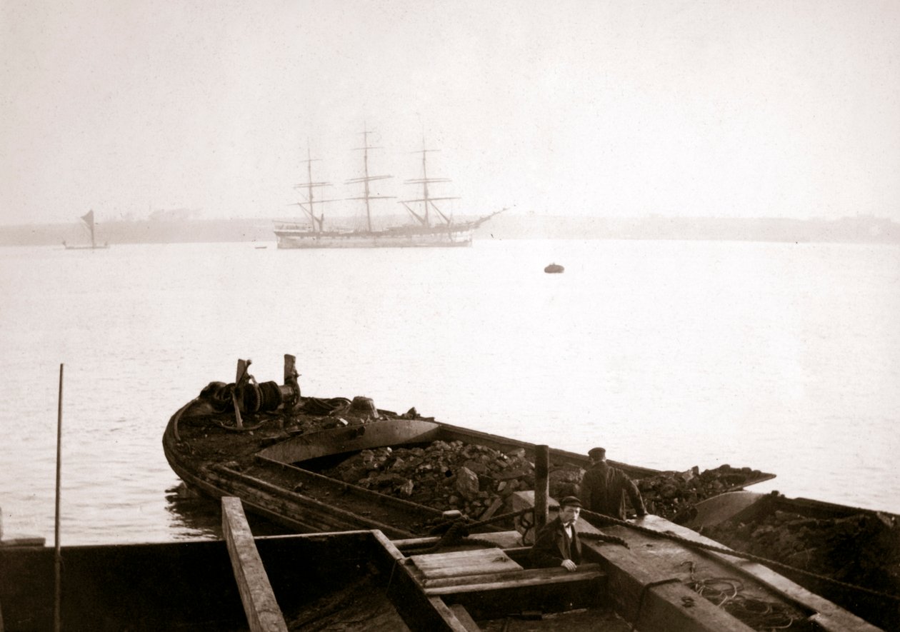 Proomu lastilla, Rotterdam, 1898. tekijältä James Batkin
