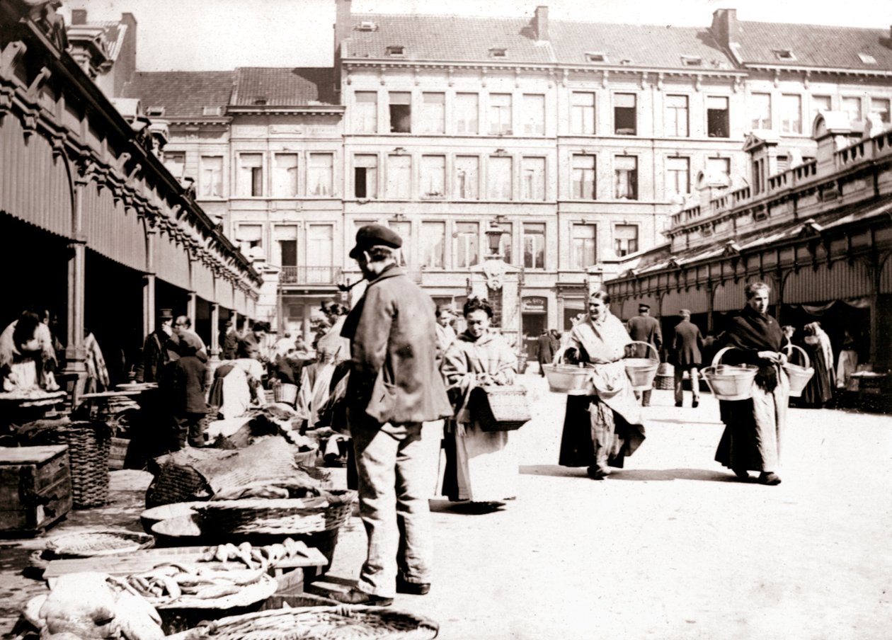 Markkinat, Antwerpen, 1898. tekijältä James Batkin