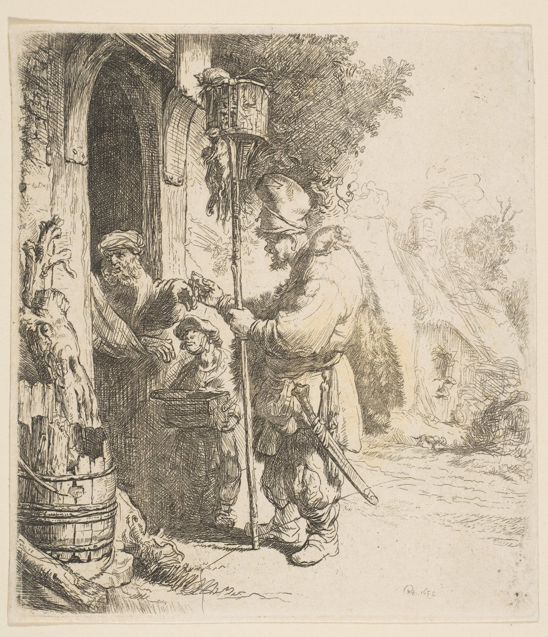Rotansieppaaja, 1700-luvun toinen puoli. tekijältä James Bretherton
