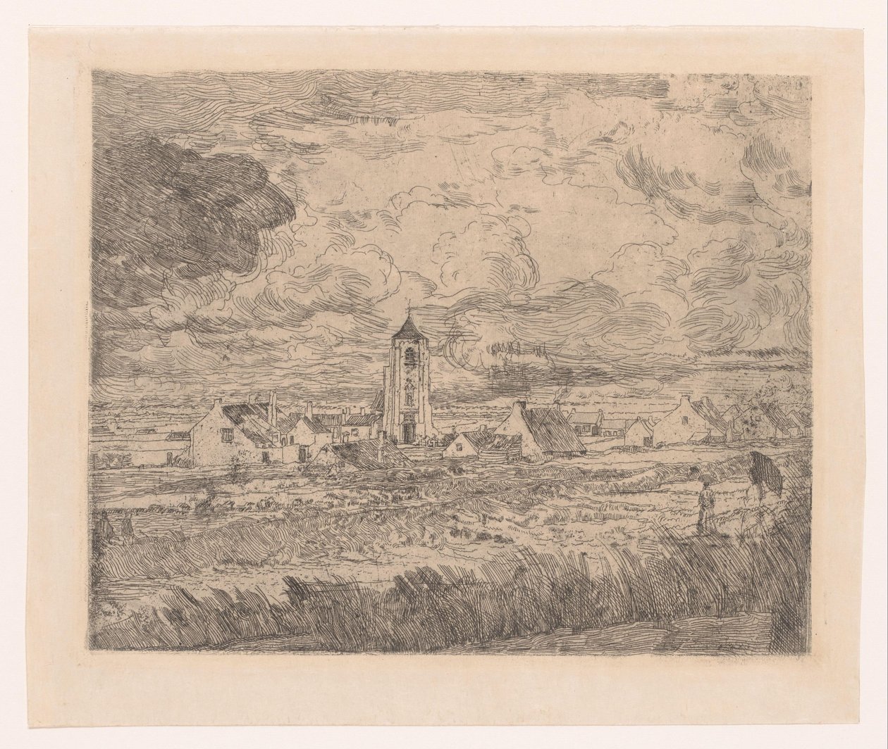 Näkymä Mariakerkelle Grande vue de Mariakerke tekijältä James Ensor