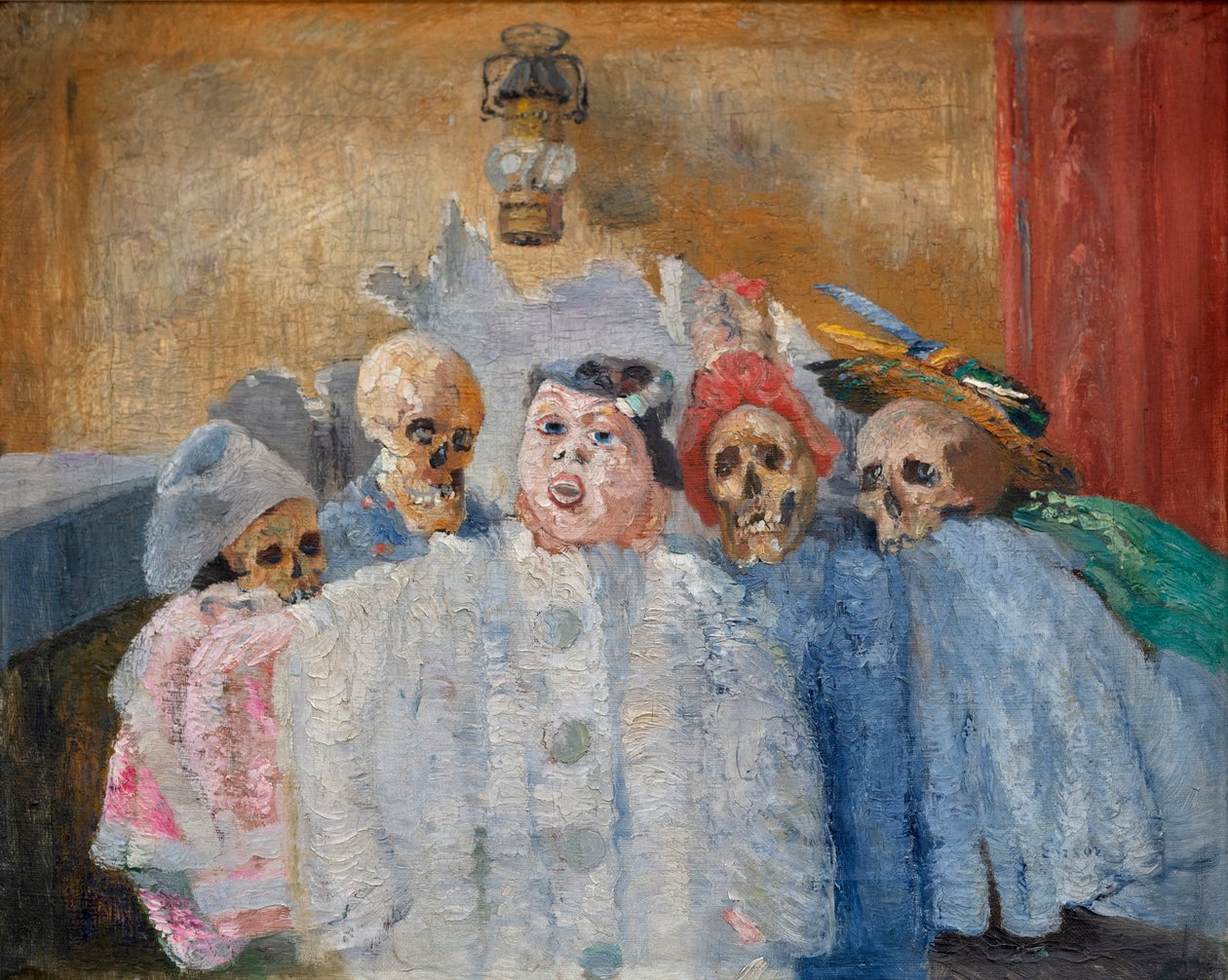 Pierrot ja luuranko tekijältä James Ensor